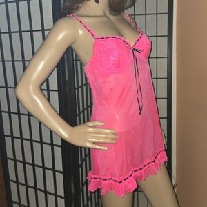 Pink Lace Chemise